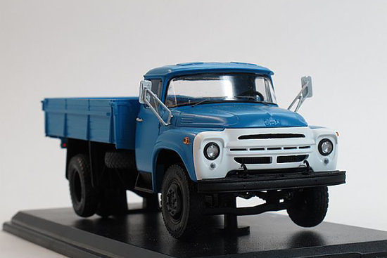 ZIL-130 flatbed truck modrý